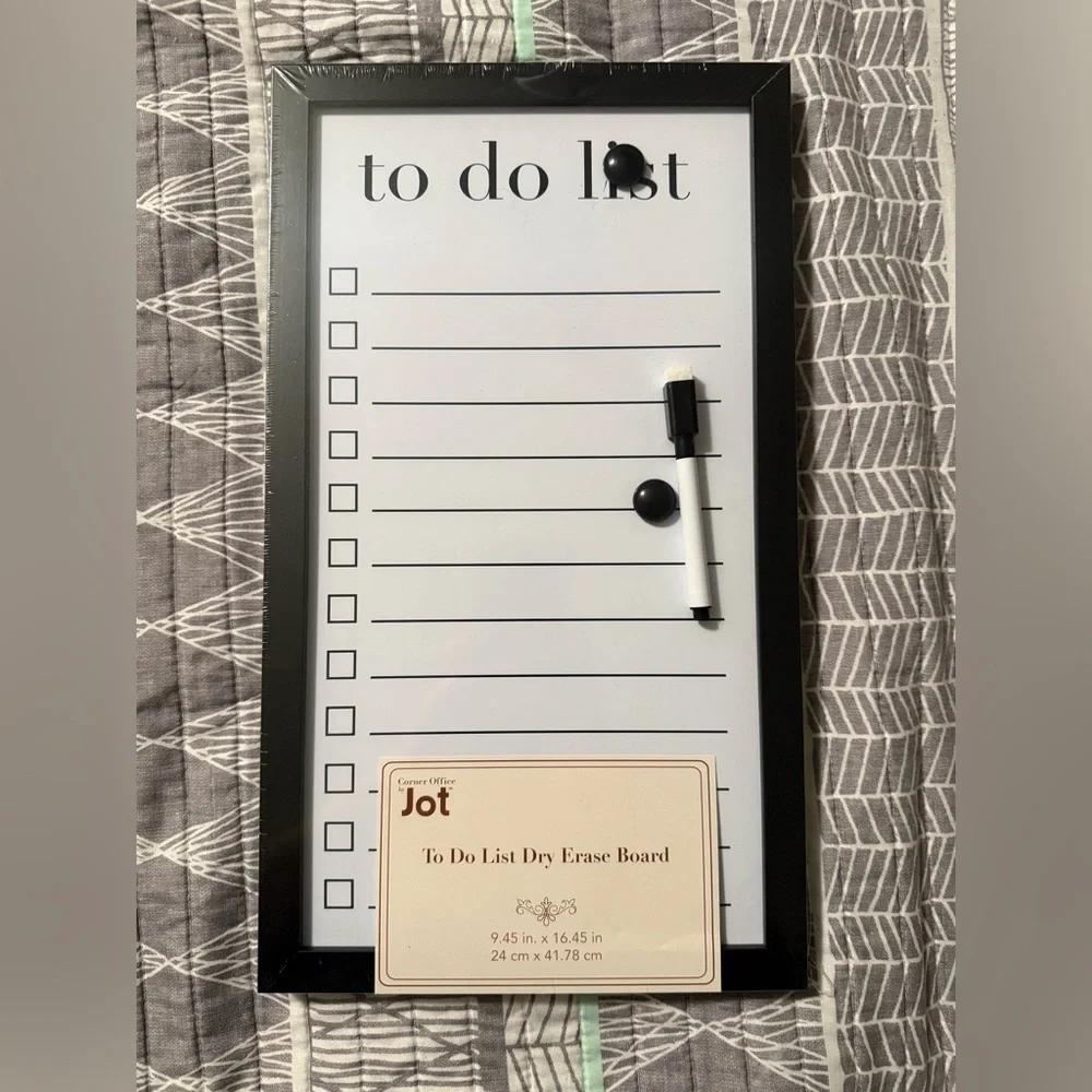 Jot 2026 Flip Calendar and Black and White To Do List Dry Erase Board